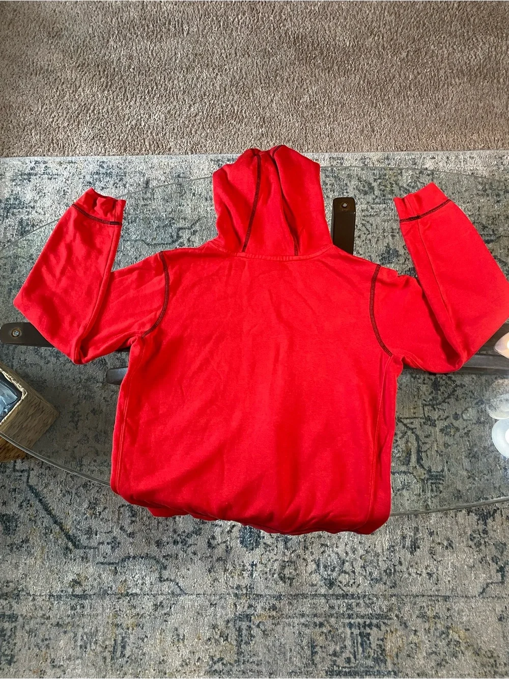 Nike Kids Red 'Just Do It.' Pullover Hoodie